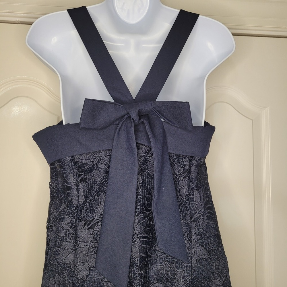 Banana Republic Dress Limited Edition Navy Floral Lace Shift Dress Size 6 NWT - Picture 3 of 10